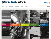 Tablet Screenshot of mirageintl.com